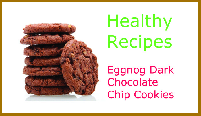 Eggnog Dark Chocolate Chip Cookies