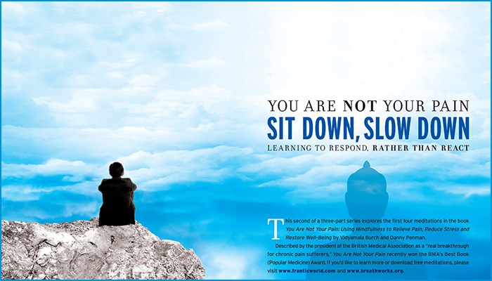 You Are Not Your Pain – Sit Down, Slow Down