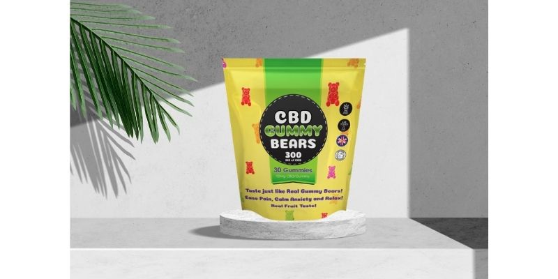 Green CBD Gummy Bear