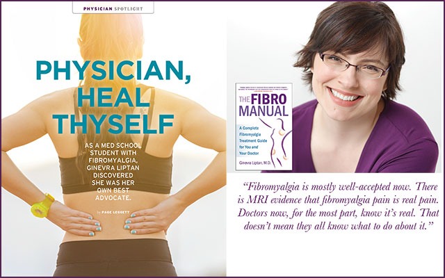 Ginevra Liptan, MD, and her fibromyalgia book