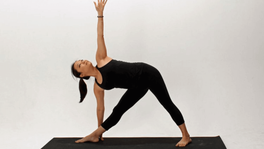 Stretching - Triangular pose 